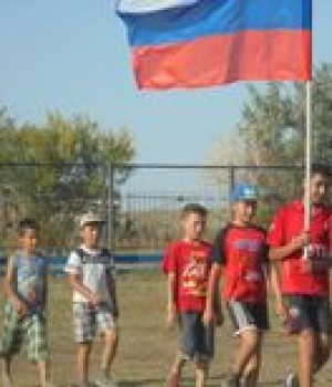Дружеский матч по мини футболу, посвященный ко Дню Российского флага